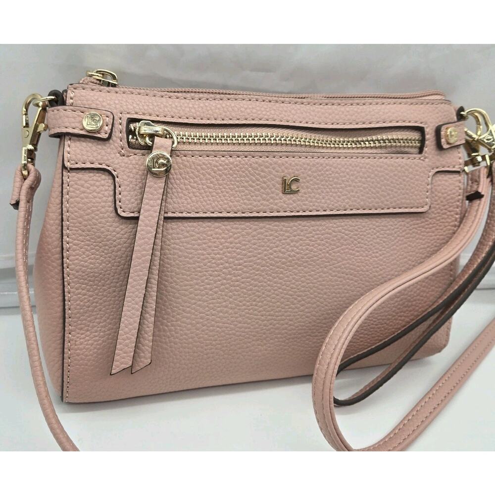 NWT Light Rose Pink Liz Claiborne Crossbody Purse 9x6" Detach Strap COQUETTE GIR